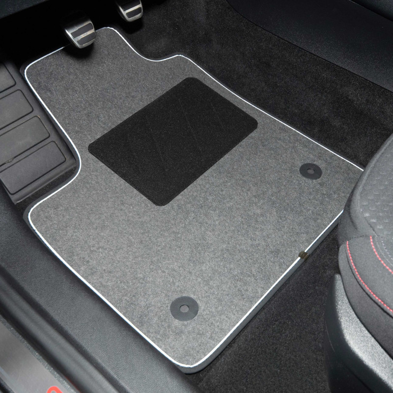 Autoteppich Automatten Nach Maß Für Citroen C3 Autozubehör Fußmatten (Farbe  : Schwarz Rot) : : Auto & Motorrad
