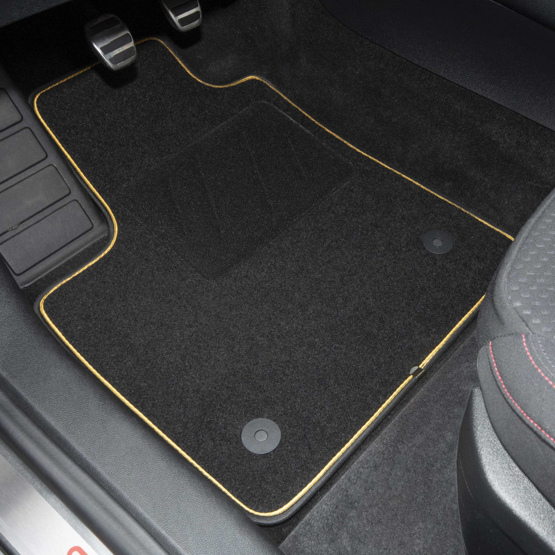 J&J AUTOMOTIVE | 3D Gummimatten Auto Matten Fussmatten Kompatibel Mit Megane 4, Ab 2016, Rand Cca 4cm, Allwetter, 4Tlg, Premium Qualität