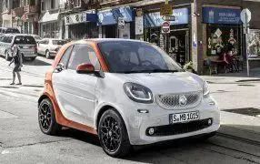 Auto Leder Kofferraummatte für Smart 451 Fortwo, Kofferraumwanne