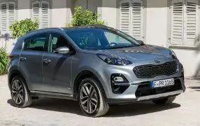 Auto Fußmatten für Kia Sportage NQ5 2022 2023(LHD), Leder All Weather Volle  Abdeckung rutschfeste wasserdichte Schutz Bodenbelag ZubehöR,B Beige