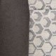 Wildleder grau / Jacquard grau und beige